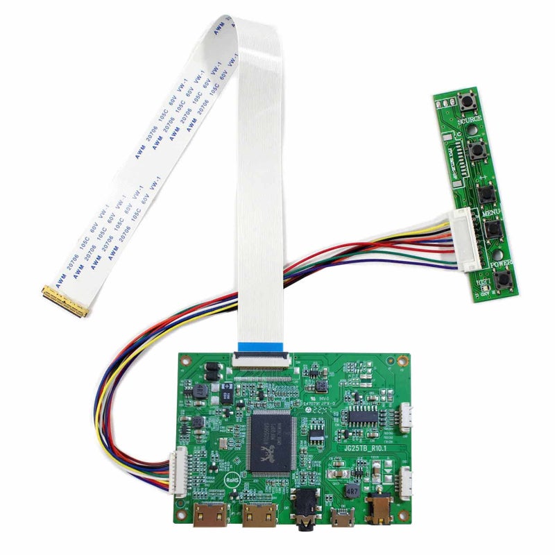 VSDISPLAY Mini LCD Controller Board Work for 11.6 13.3 14 15.6 17.3 in 1920x1080 LP156WF4 SP L1 N116HSE N133HSE B140HAN01 B156HAN01 B156HTN03 N156HGE NV156FHM Edp 30 Pin Wled LCD Sreen - Image 1
